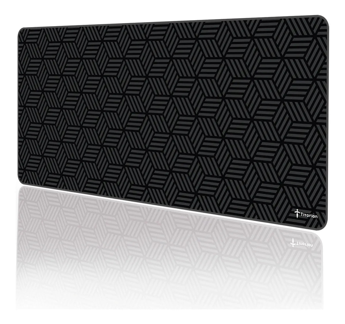 Mouse Pad Gamer Titorion Preto de 90x40 cm com Hexágonos para Deslize SPEED