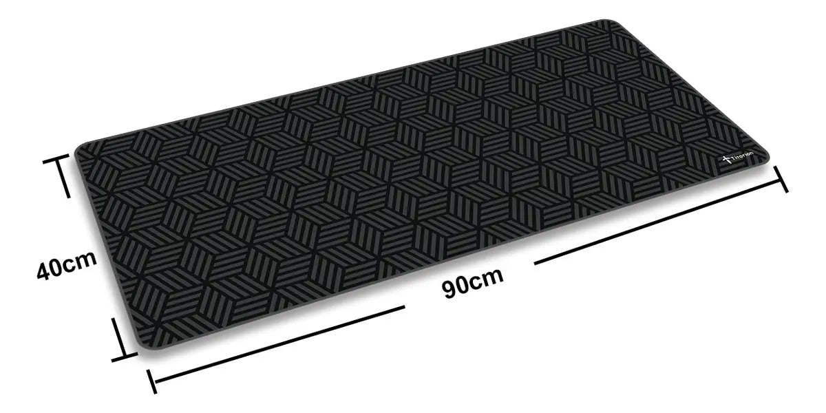 Mouse Pad Gamer Titorion Preto de 90x40 cm com Hexágonos para Deslize SPEED